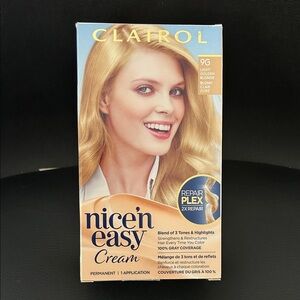 NEW Nice'n Easy Cream Hair Color - Light Golden Blonde 9G